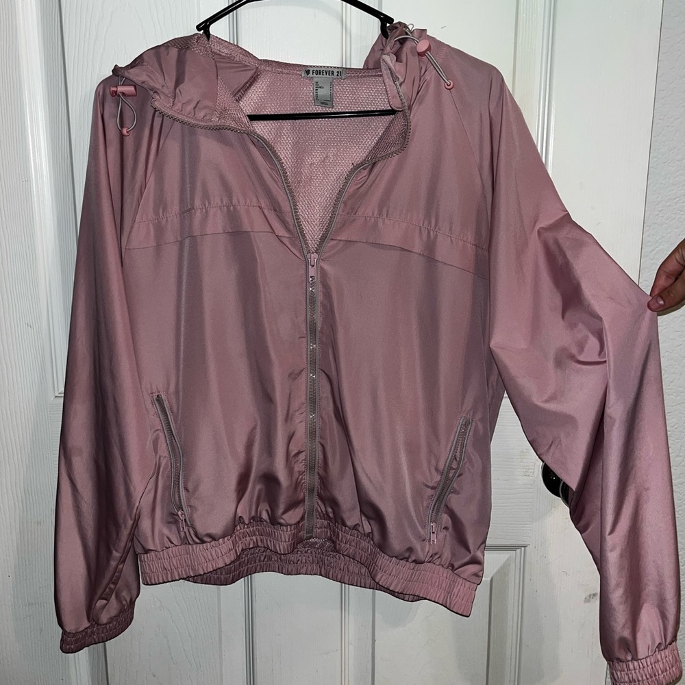 Forever 21 light pink windbreaker